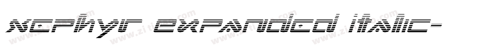 Xephyr Expanded Italic字体转换